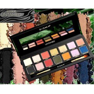 NIB! Sigma Beauty* Untamed 14 Pan Eyeshadow Palette With Dual Ended Brush 17g